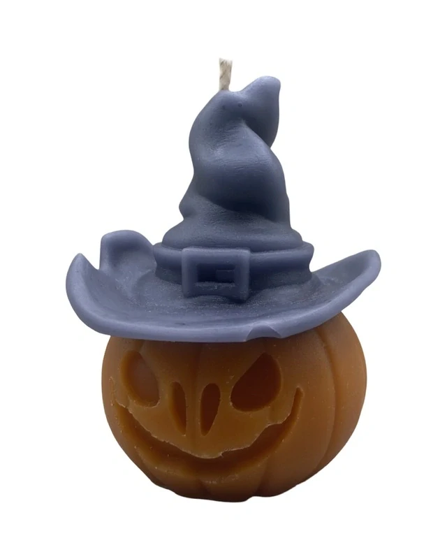 Halloweenská svíčka ze včelího vosku