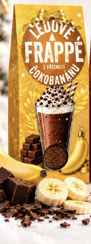 VÁNOČNÍ FRAPPÉ - ČOKO-BANÁN