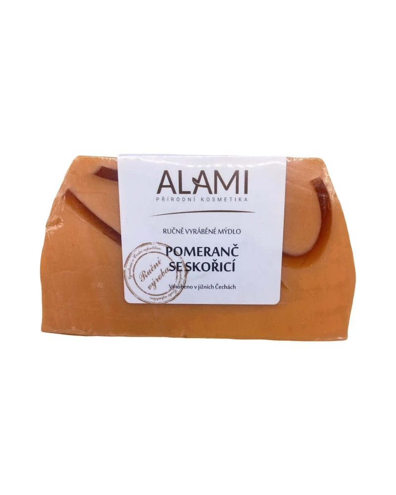 Přírodní mýdlo s pomerančem a skořicí 100g