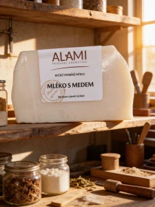 Přírodní mýdlo s vůní mléka a medu