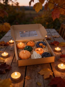 Halloweenská dárková sada svíček ze včelího vosku