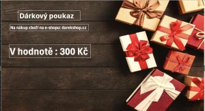 Dárkový poukaz v hodnotě 300 Kč 