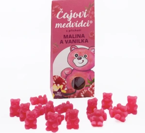 ČAJOVÍ MEDVÍDCI S PŘÍCHUTÍ MALINY A VANILKY 