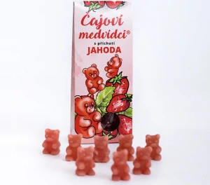 ČAJOVÍ MEDVÍDCI S PŘÍCHUTÍ JAHOD 