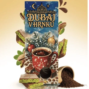 ROZPUSNÁ KÁVA S PŘÍCHUTÍ DUBAJSKÉ ČOKOLÁDY 