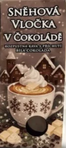 rozpustná káva s příchutíbílé čokolády 