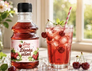 Sirup s příchutí divoké višně