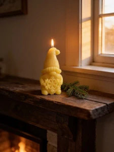 Vánoční skřítek s vločkou