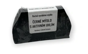 Černé mýdlo s aktivním uhlím, olejem Tea Tree a Litseou Cubebou 100g 